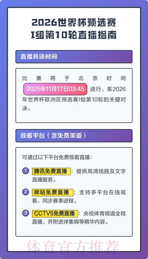 2026世界杯直播官方发布观看指南在哪里看 2026世界杯直播官方发布观看指南在哪里看